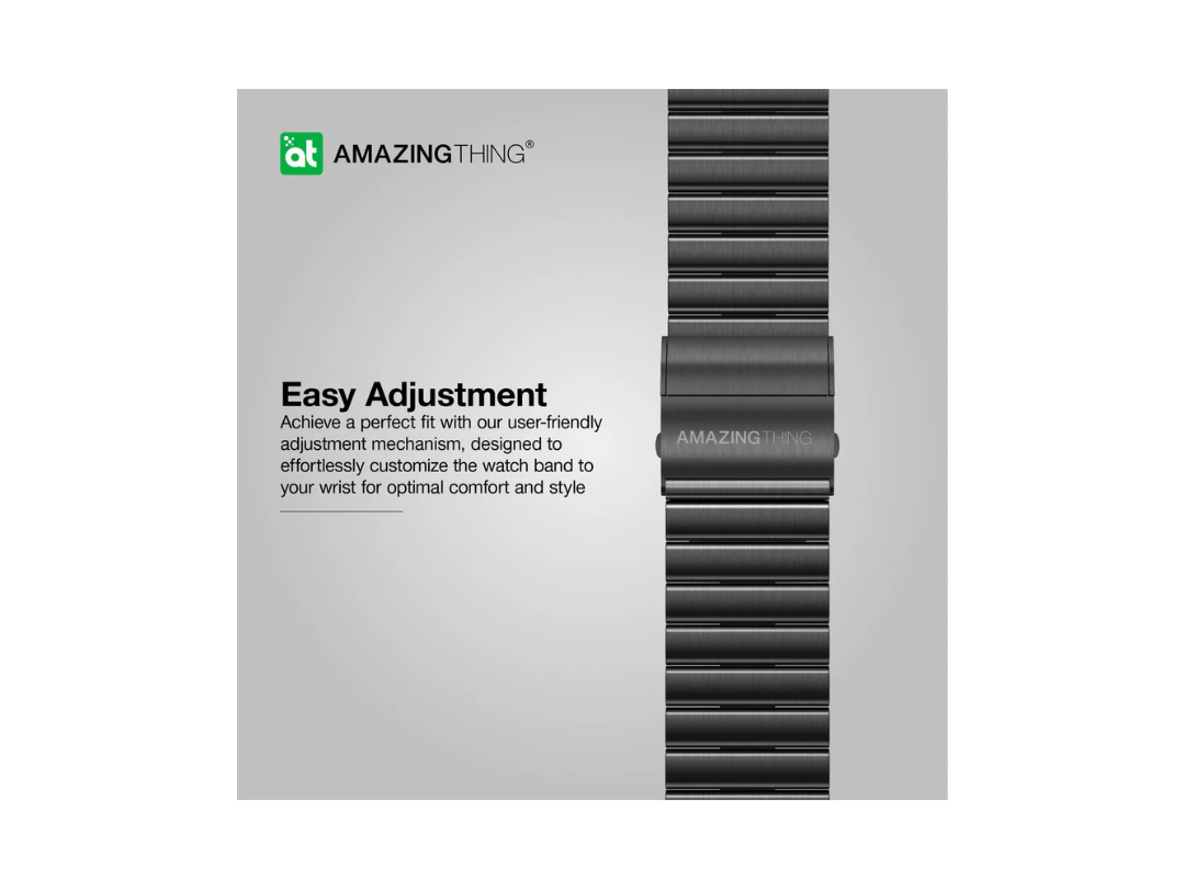 سوار ساعة Apple Watch من AmazingThing Titan Steel بتصميم مريح للارتداء طوال اليوم سوار ساعة Apple Watch من AmazingThing Titan Steel بتصميم مريح للارتداء طوال اليوم